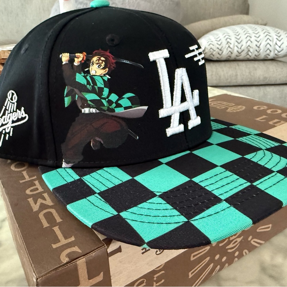 Demon Slayer LA dodgers hat